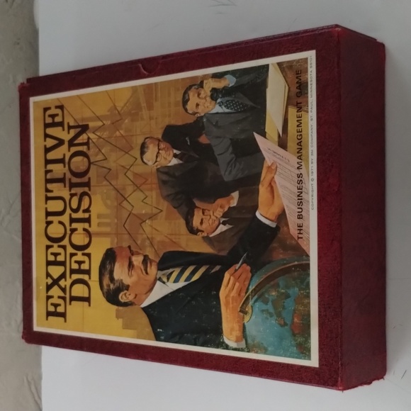 Vintage 1971 Executive Decision Board Game 100% Complete. A 3M Bookshelf Game - Picture 1 of 10